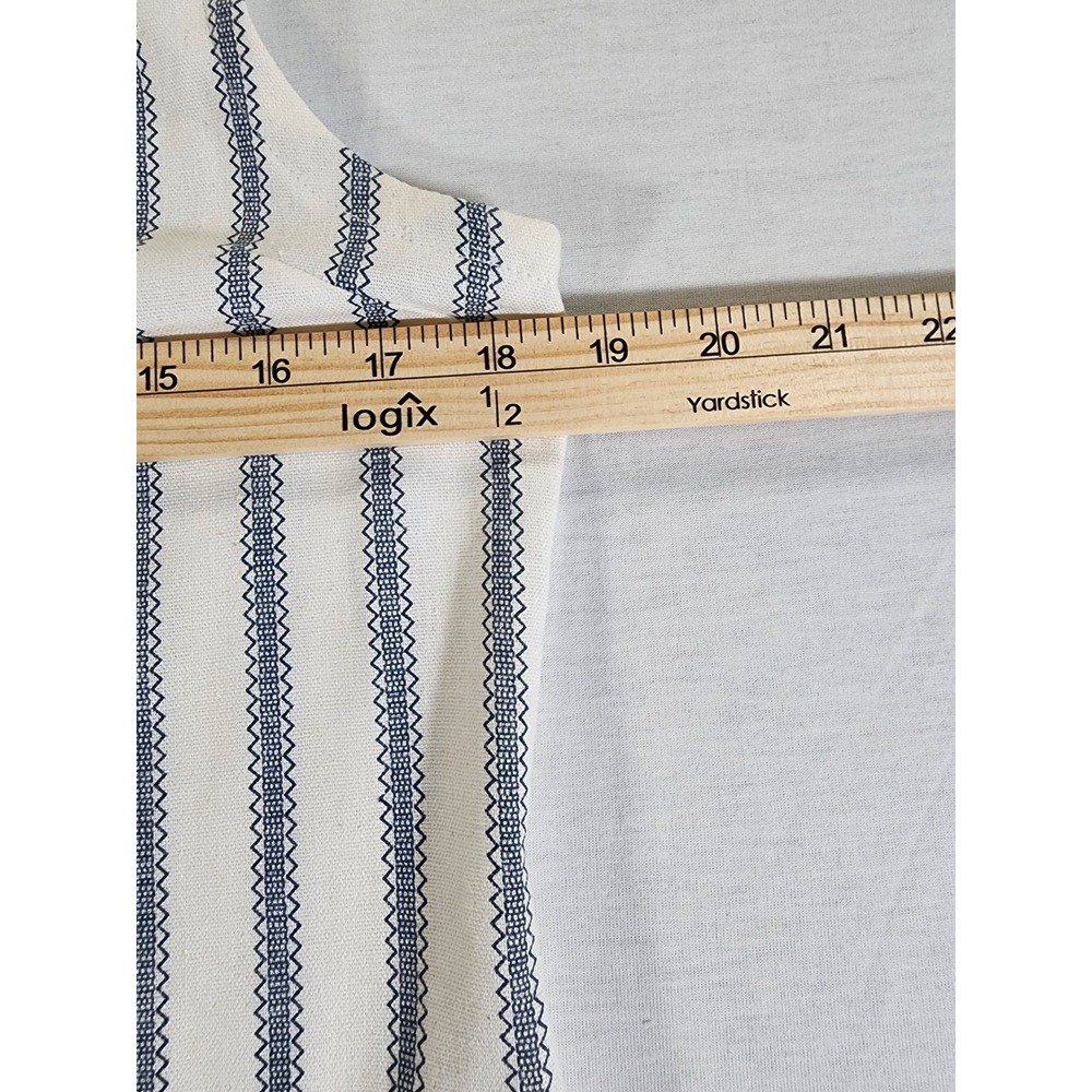 Monteau Los Angeles Shift Dress Womens Large Striped Linen Blend Sleeveless Boho - Picture 4 of 8